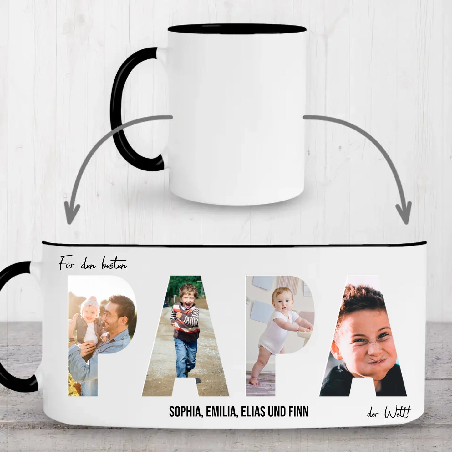 Mug black whole printarea