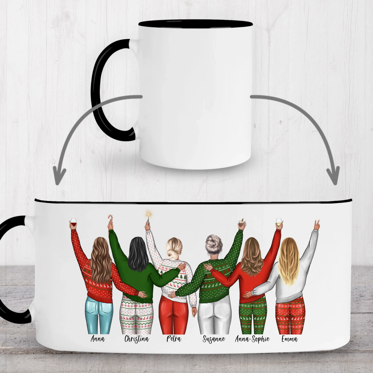 Mug black whole printarea