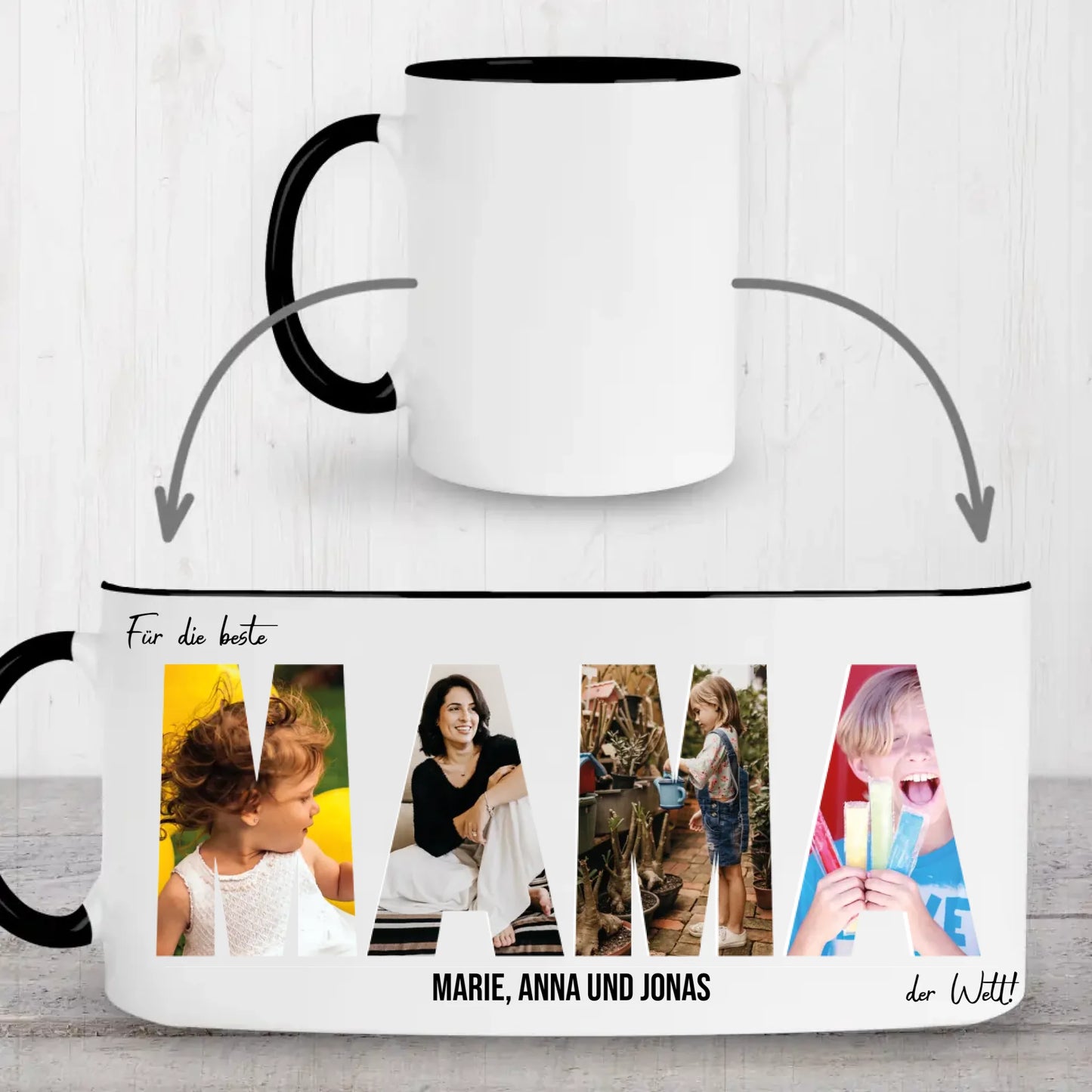 Mug black whole printarea