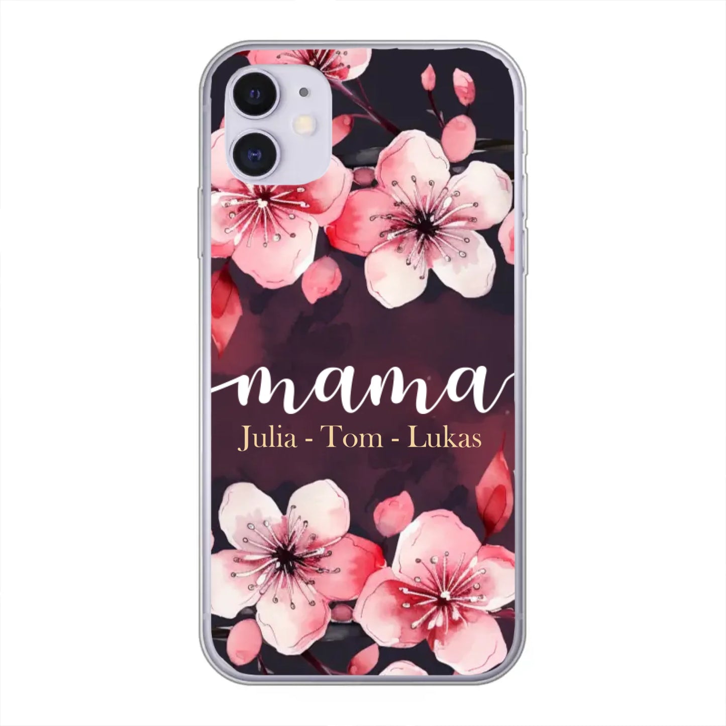 Blumenliebe - Personalisierte Handyhülle