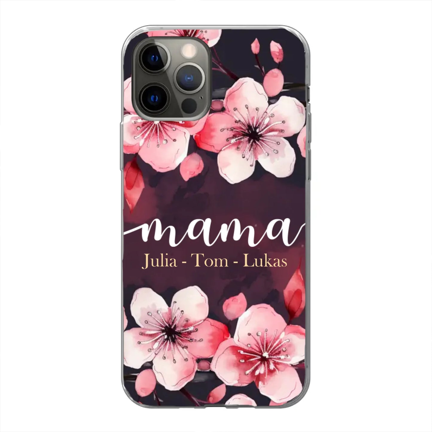 Blumenliebe - Personalisierte Handyhülle