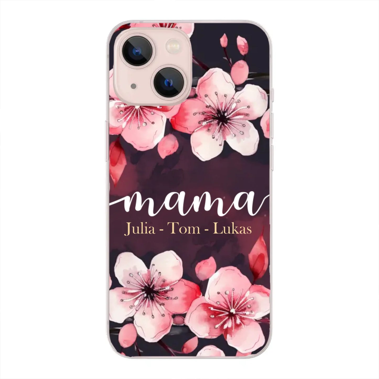Blumenliebe - Personalisierte Handyhülle