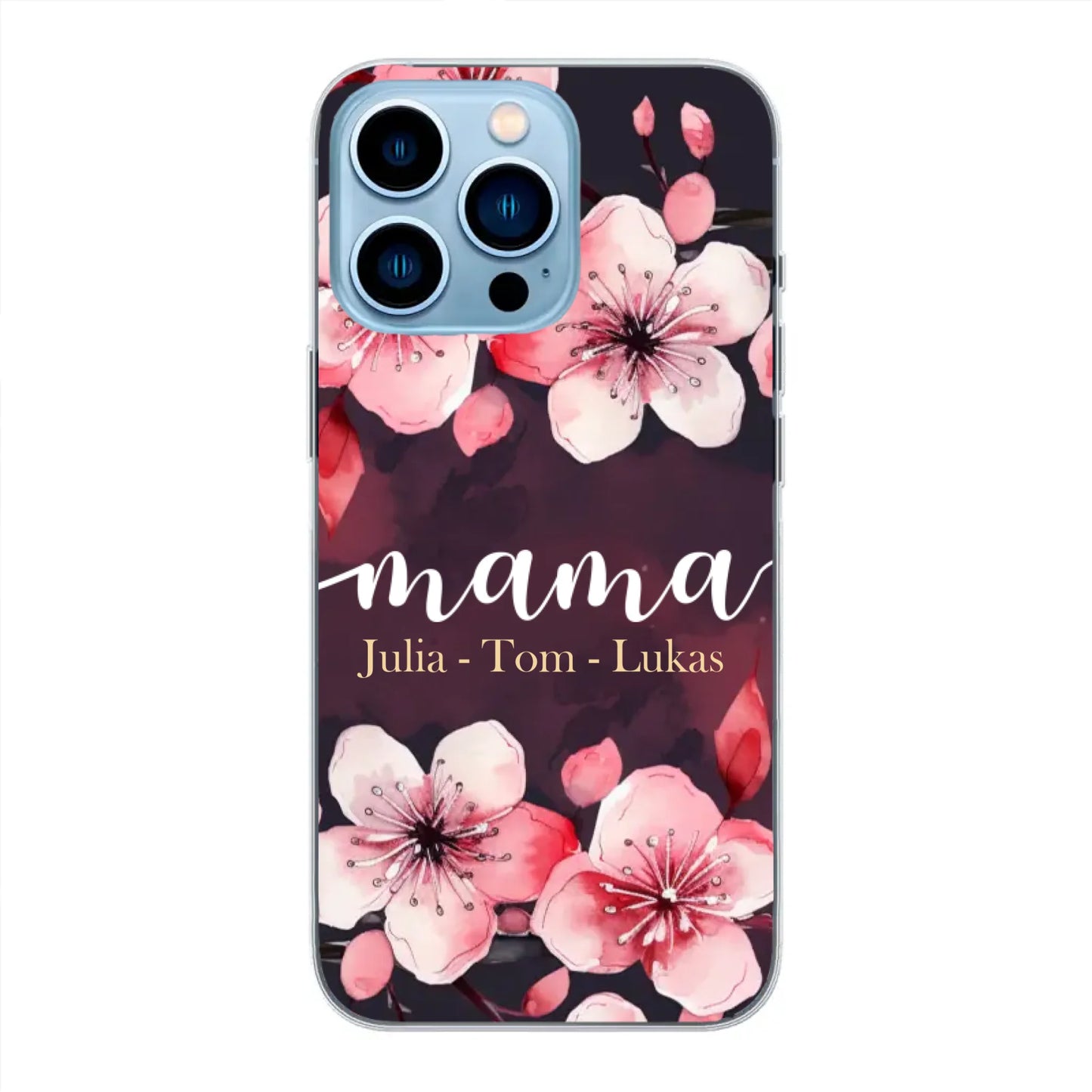 Blumenliebe - Personalisierte Handyhülle