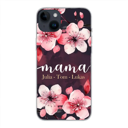 Blumenliebe - Personalisierte Handyhülle
