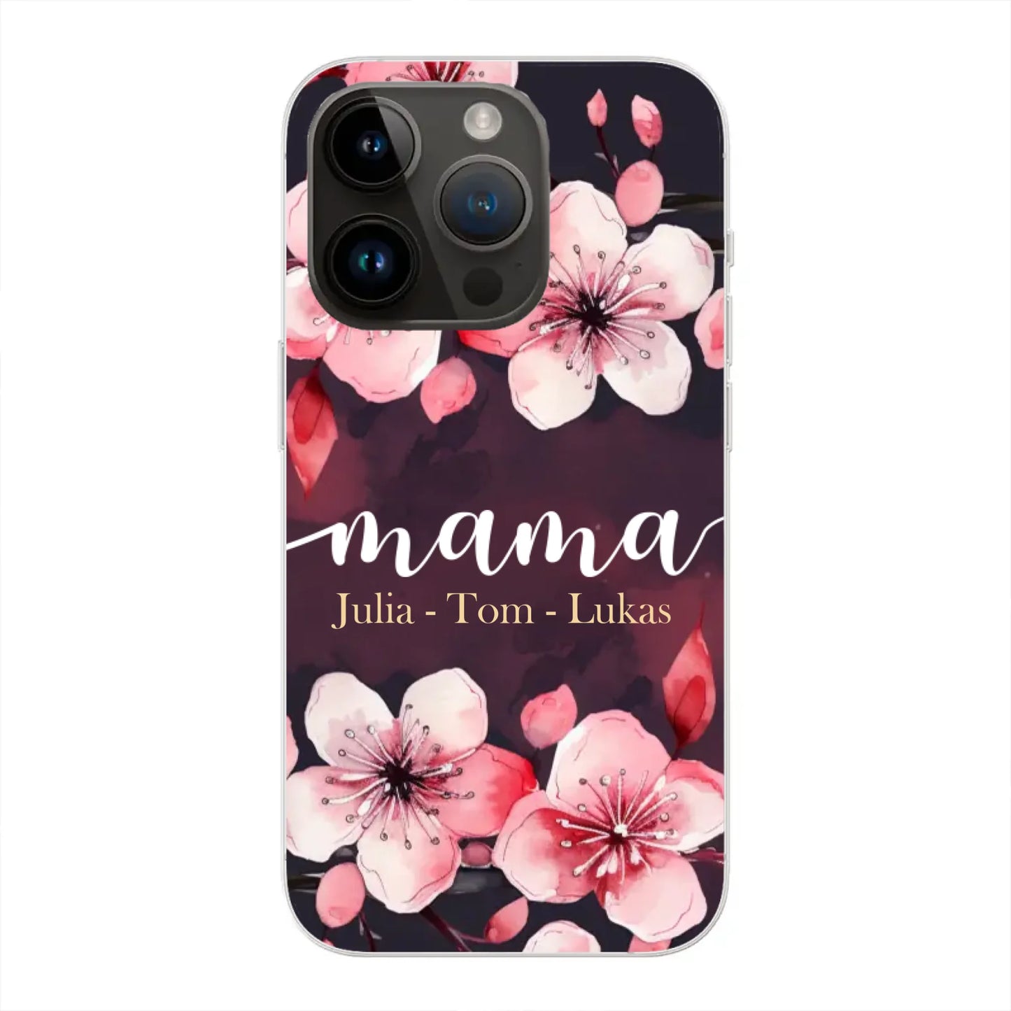 Blumenliebe - Personalisierte Handyhülle