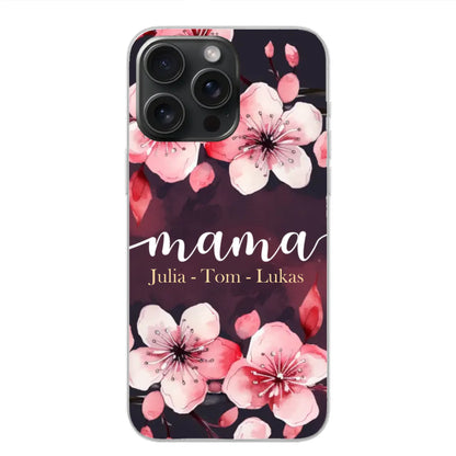 Blumenliebe - Personalisierte Handyhülle