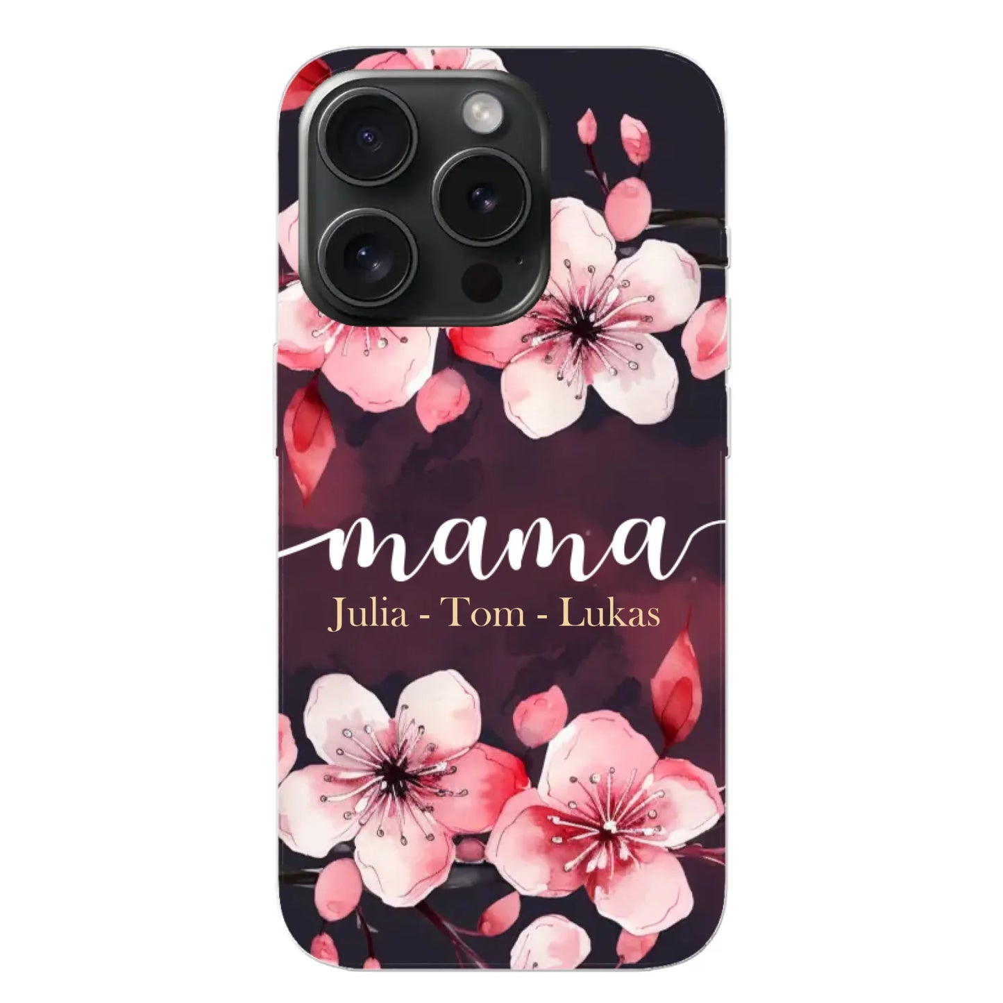 Blumenliebe - Personalisierte Handyhülle