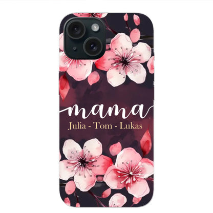 Blumenliebe - Personalisierte Handyhülle
