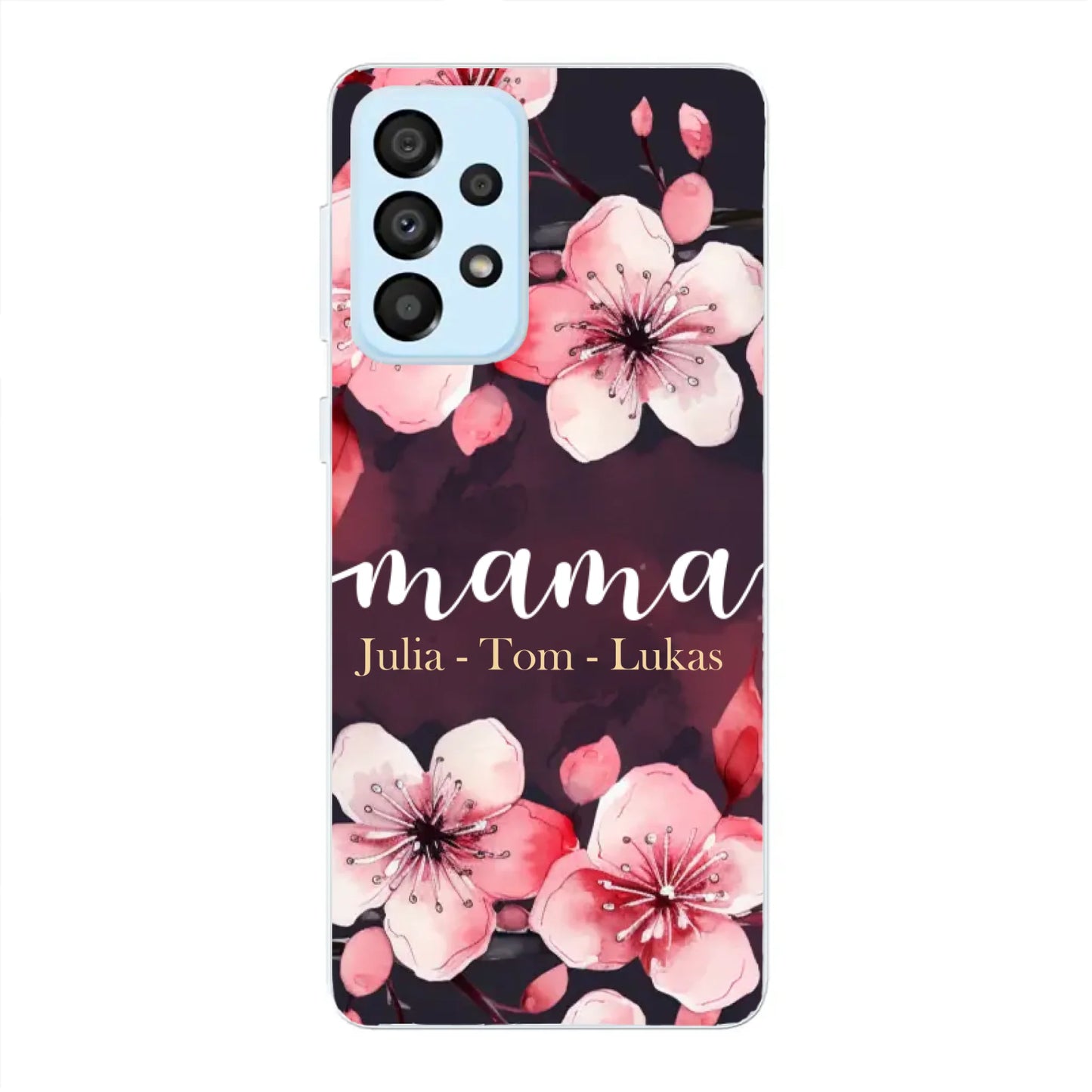 Blumenliebe - Personalisierte Handyhülle