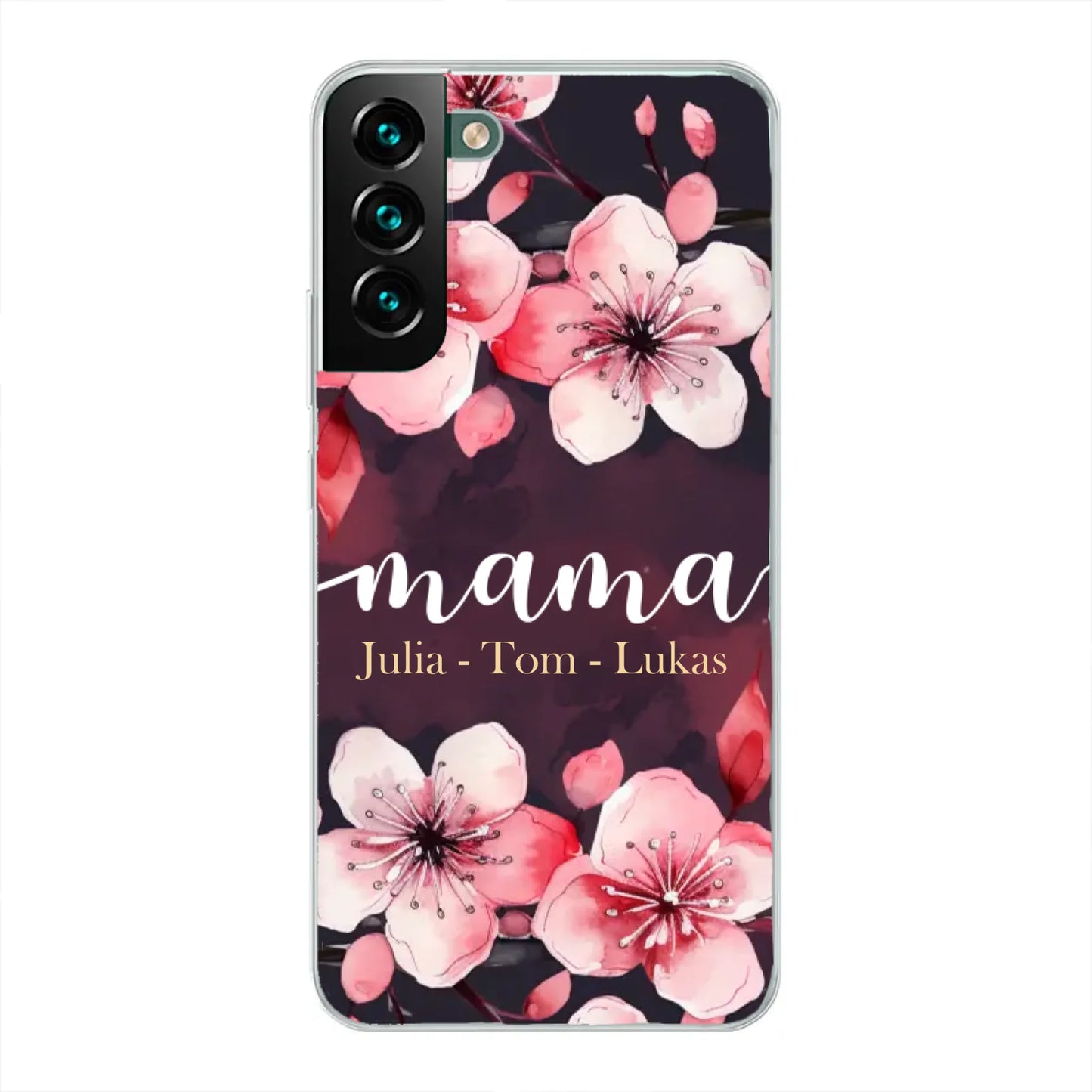 Blumenliebe - Personalisierte Handyhülle