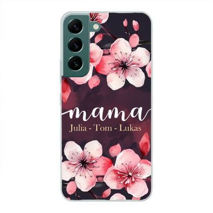 Blumenliebe - Personalisierte Handyhülle