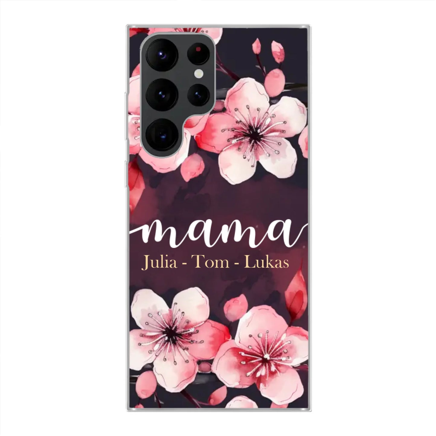 Blumenliebe - Personalisierte Handyhülle