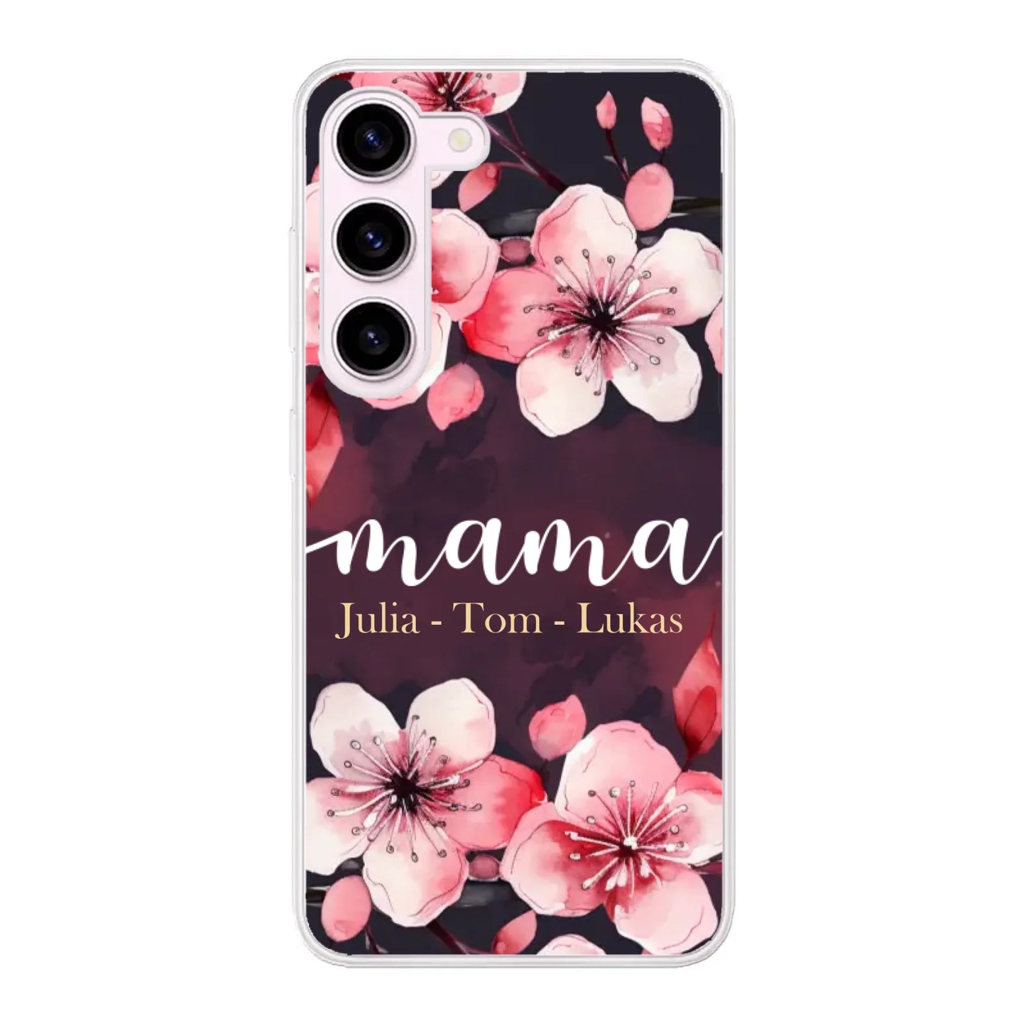 Blumenliebe - Personalisierte Handyhülle