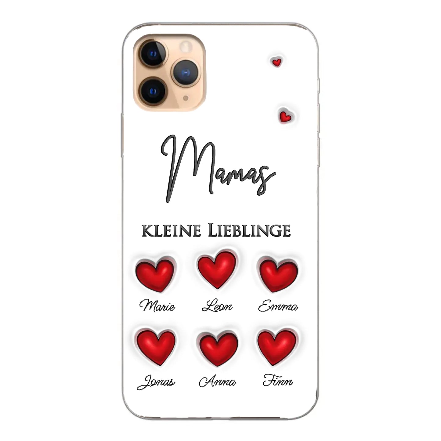 Kleine Lieblinge (Herzen) - Personalisierte Handyhülle