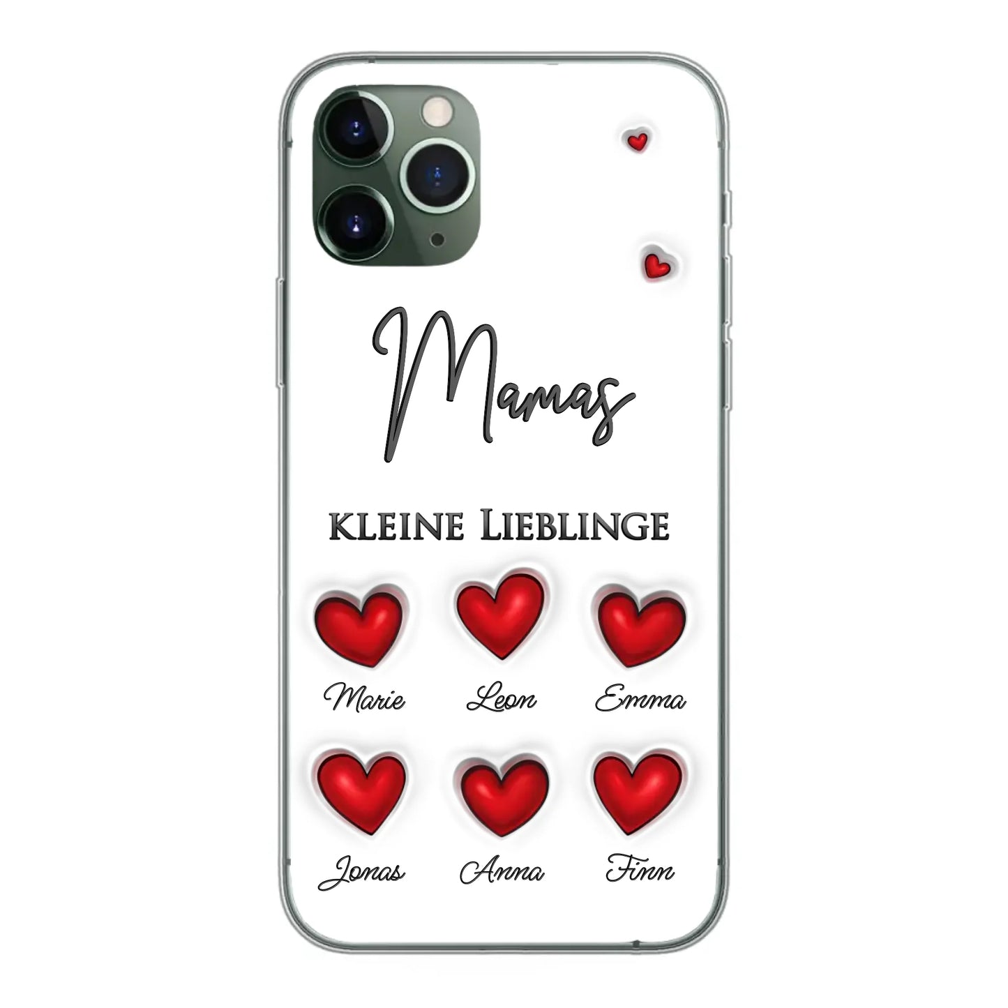 Kleine Lieblinge (Herzen) - Personalisierte Handyhülle