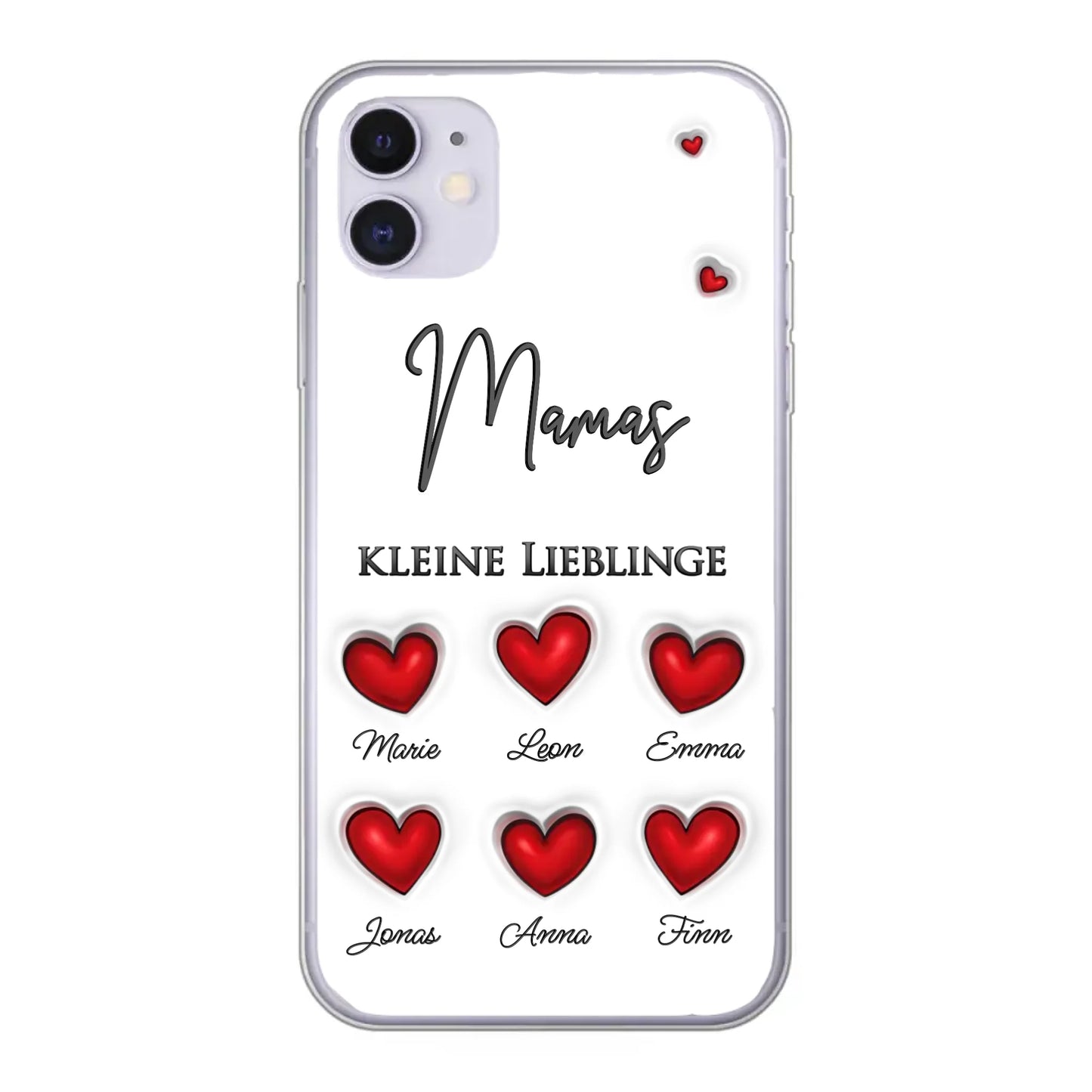 Kleine Lieblinge (Herzen) - Personalisierte Handyhülle