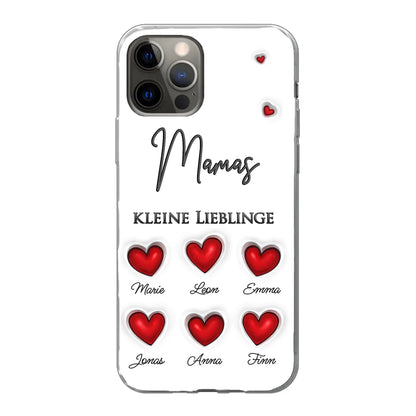 Kleine Lieblinge (Herzen) - Personalisierte Handyhülle