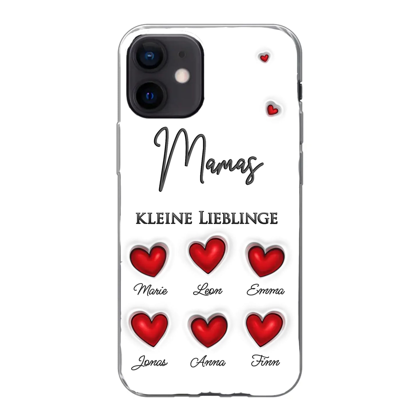 Kleine Lieblinge (Herzen) - Personalisierte Handyhülle