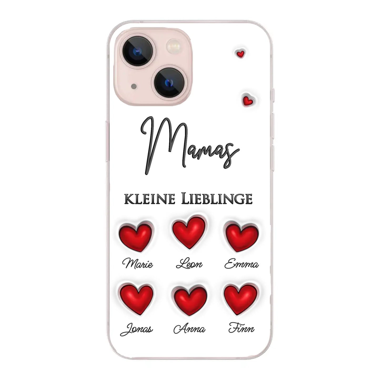 Kleine Lieblinge (Herzen) - Personalisierte Handyhülle