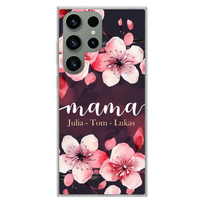 Blumenliebe - Personalisierte Handyhülle