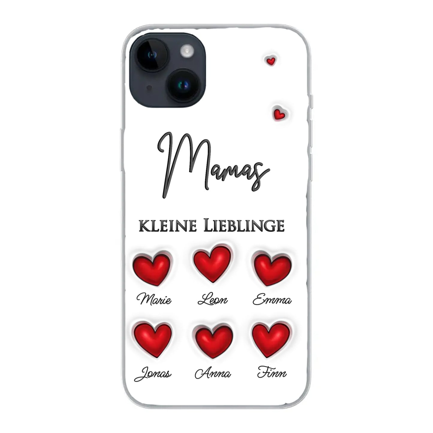 Kleine Lieblinge (Herzen) - Personalisierte Handyhülle