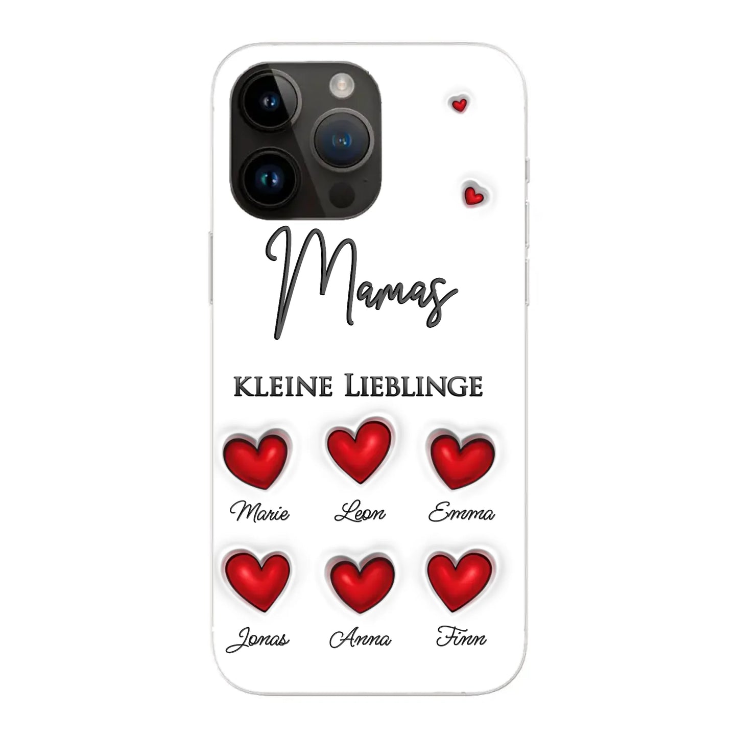 Kleine Lieblinge (Herzen) - Personalisierte Handyhülle