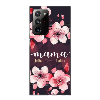 Blumenliebe - Personalisierte Handyhülle
