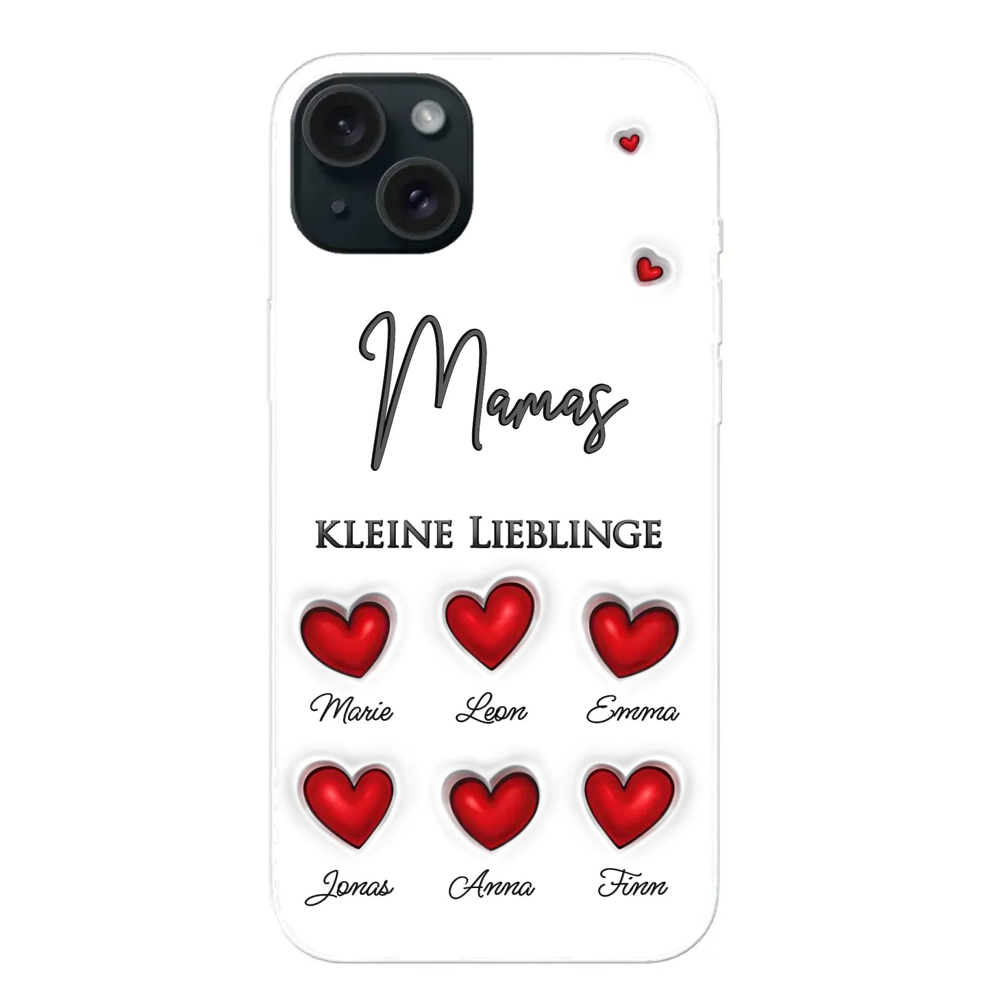 Kleine Lieblinge (Herzen) - Personalisierte Handyhülle