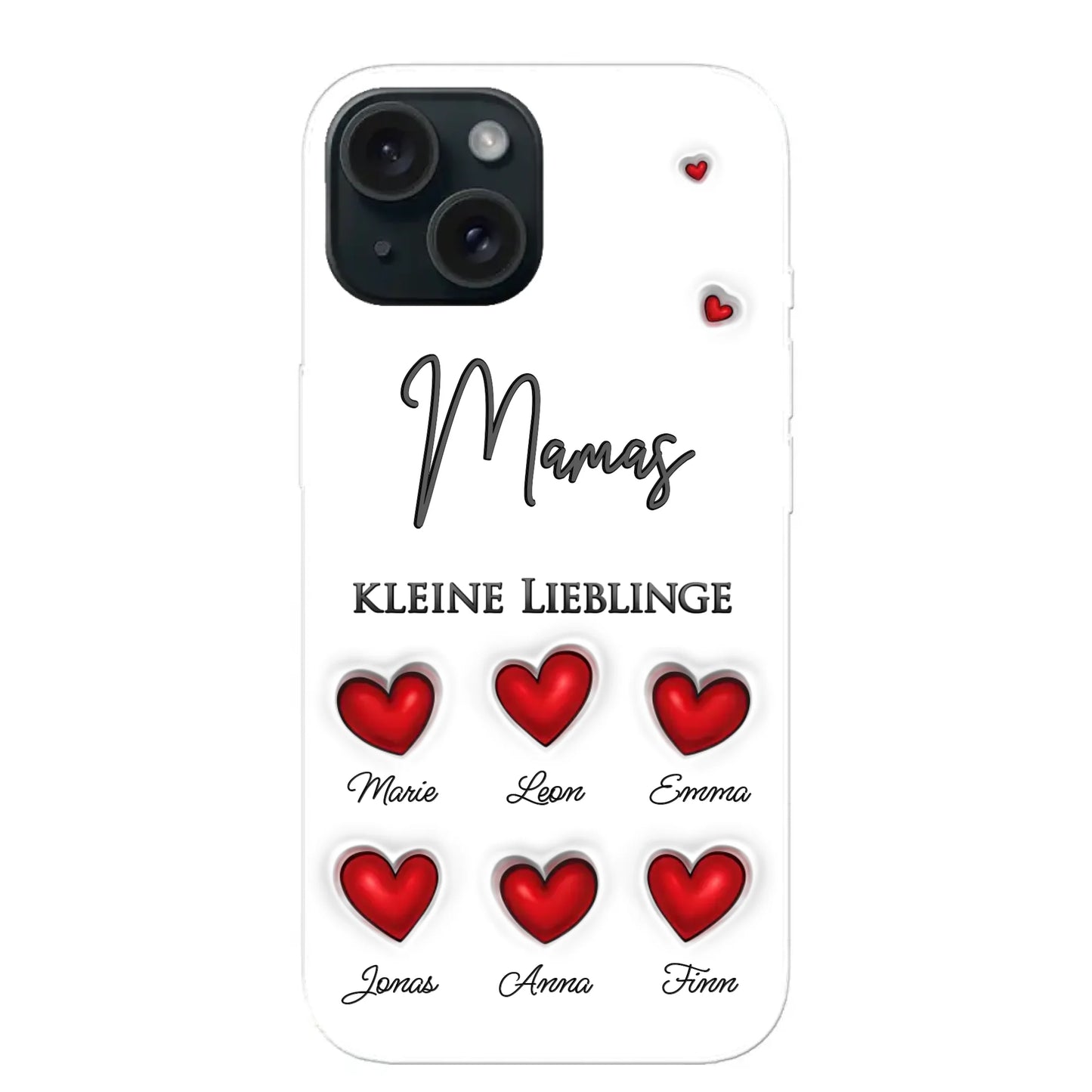 Kleine Lieblinge (Herzen) - Personalisierte Handyhülle