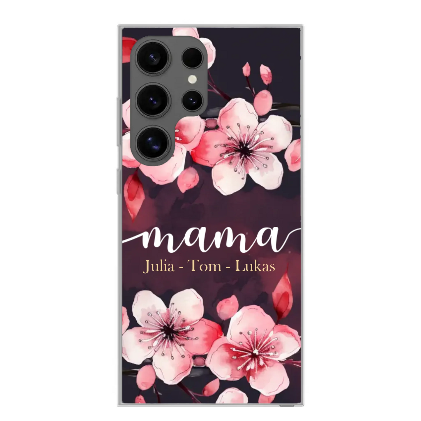 Blumenliebe - Personalisierte Handyhülle