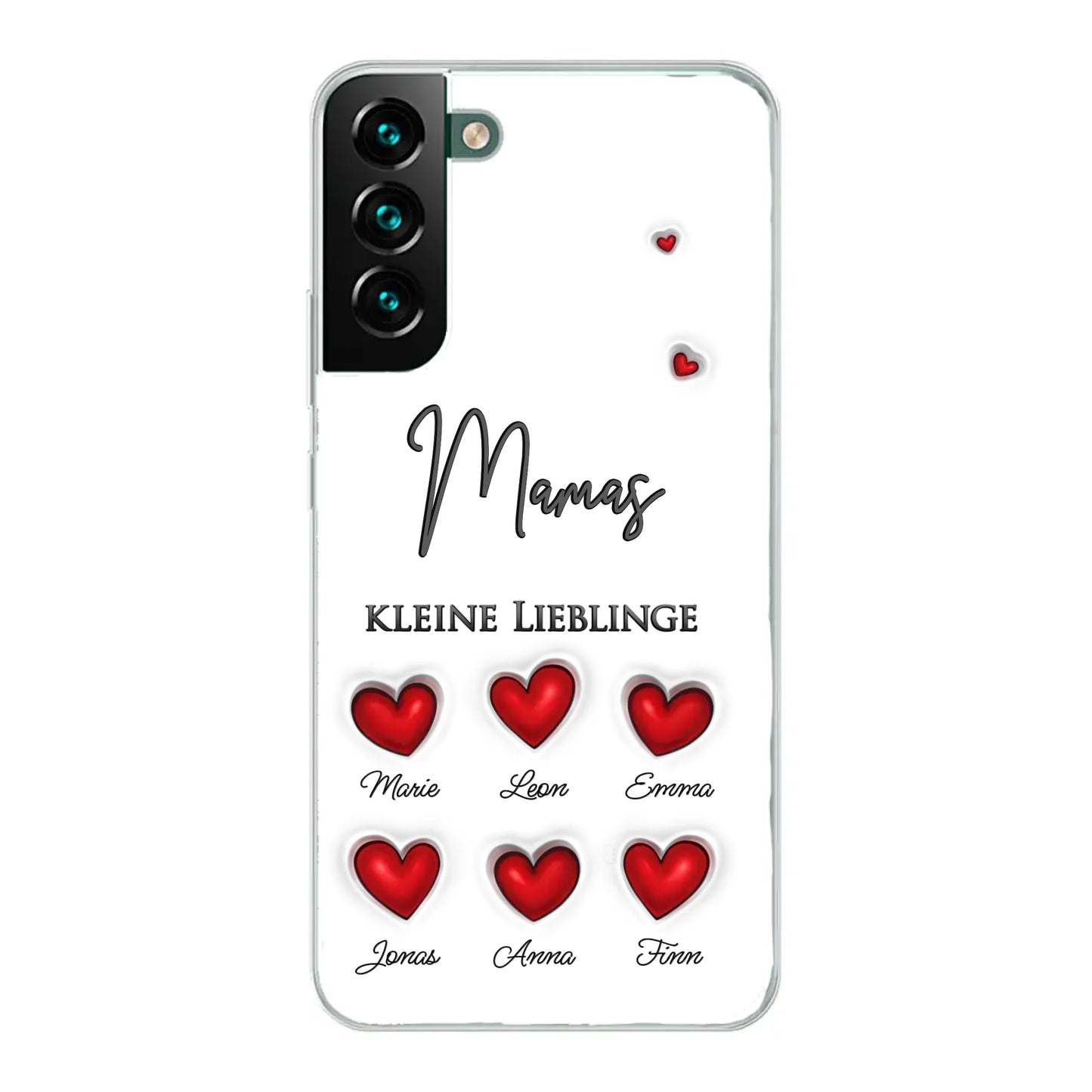 Kleine Lieblinge (Herzen) - Personalisierte Handyhülle