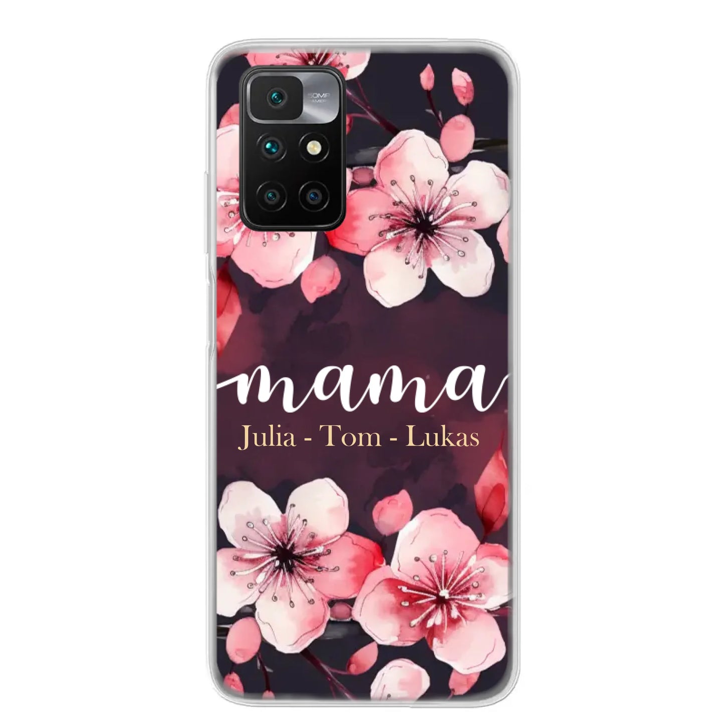 Blumenliebe - Personalisierte Handyhülle