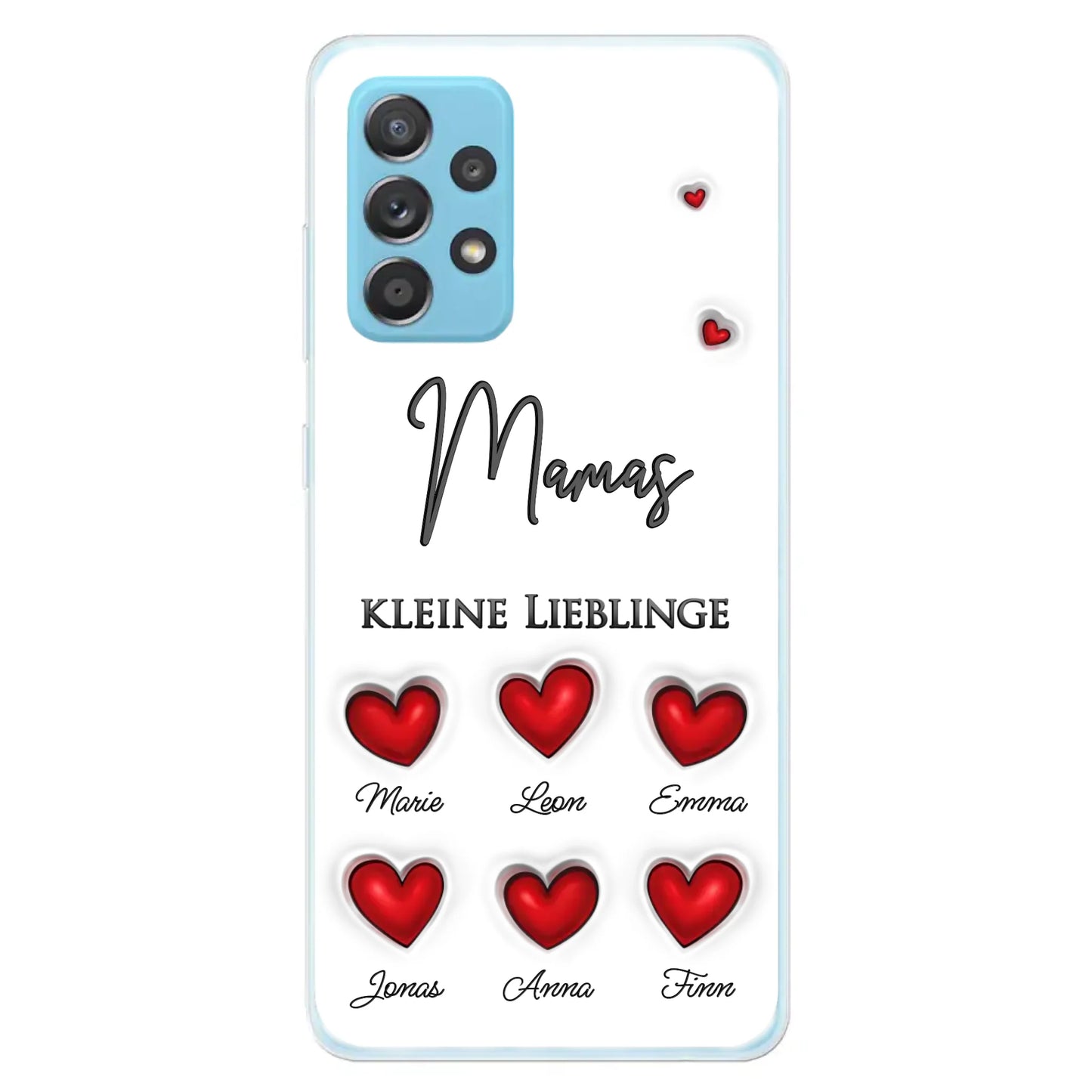 Kleine Lieblinge (Herzen) - Personalisierte Handyhülle