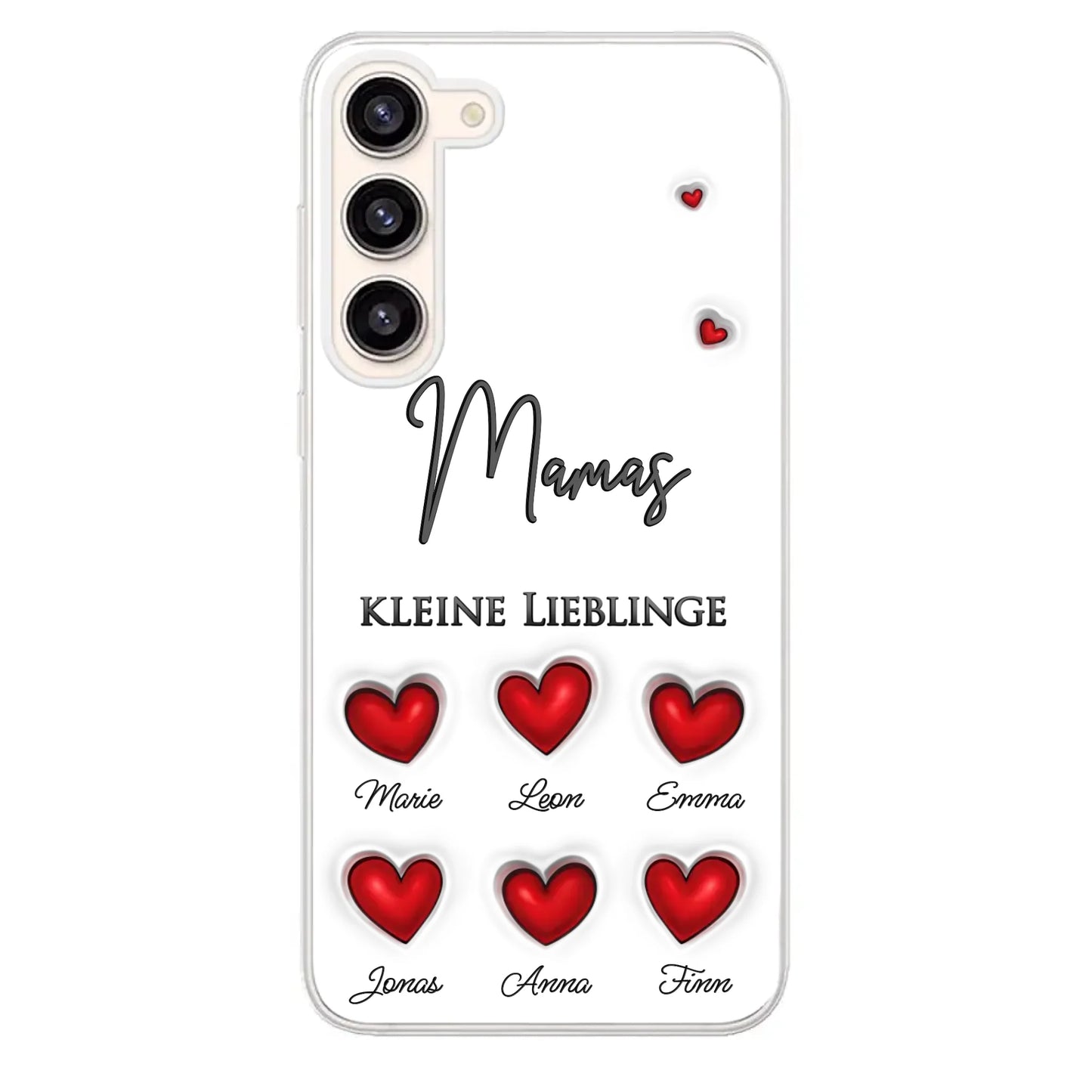 Kleine Lieblinge (Herzen) - Personalisierte Handyhülle