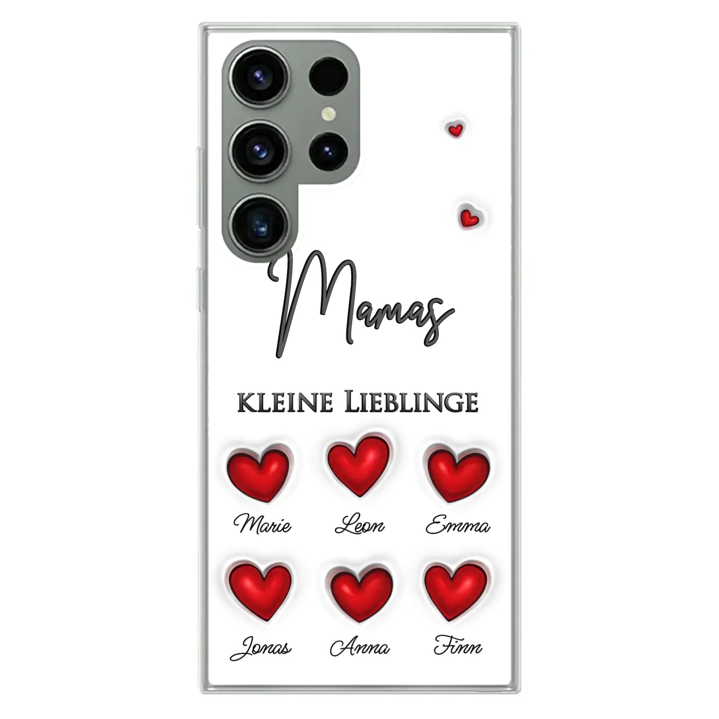 Kleine Lieblinge (Herzen) - Personalisierte Handyhülle