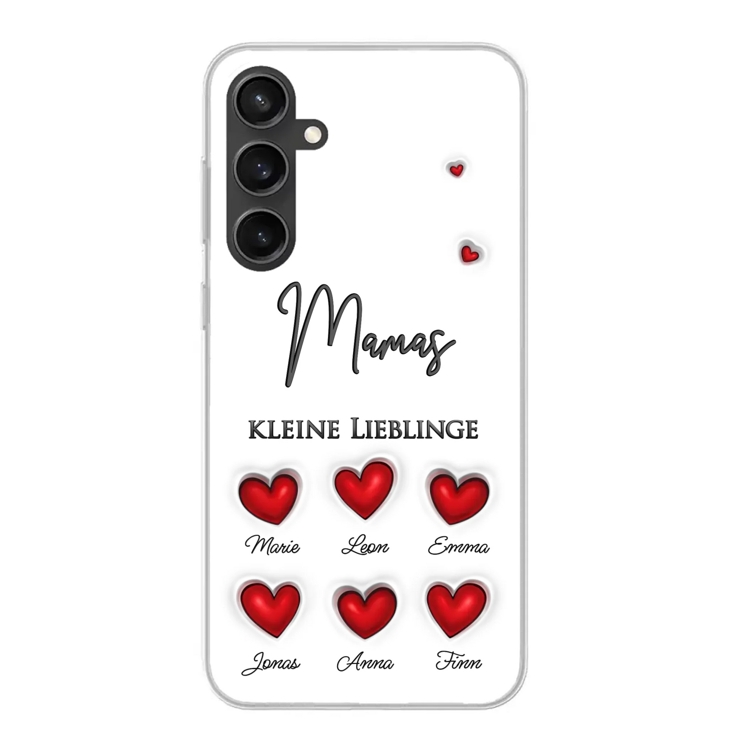 Kleine Lieblinge (Herzen) - Personalisierte Handyhülle