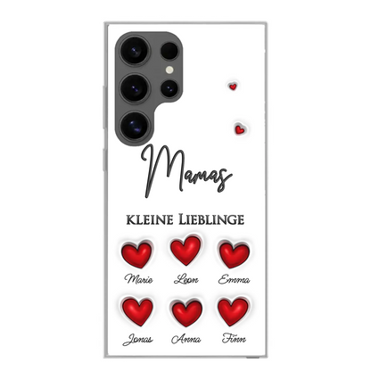 Kleine Lieblinge (Herzen) - Personalisierte Handyhülle