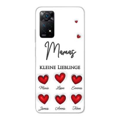 Kleine Lieblinge (Herzen) - Personalisierte Handyhülle
