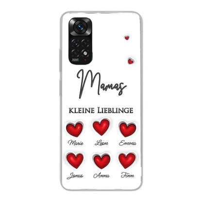Kleine Lieblinge (Herzen) - Personalisierte Handyhülle