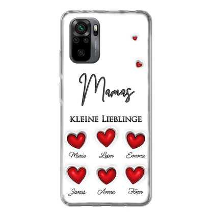 Kleine Lieblinge (Herzen) - Personalisierte Handyhülle