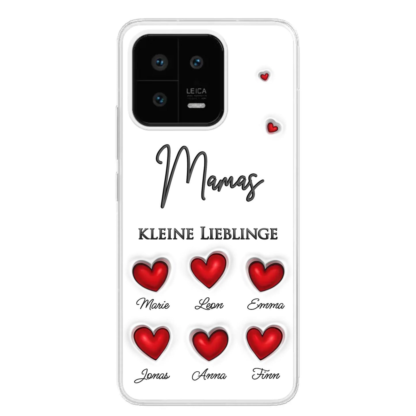 Kleine Lieblinge (Herzen) - Personalisierte Handyhülle
