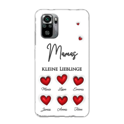 Kleine Lieblinge (Herzen) - Personalisierte Handyhülle