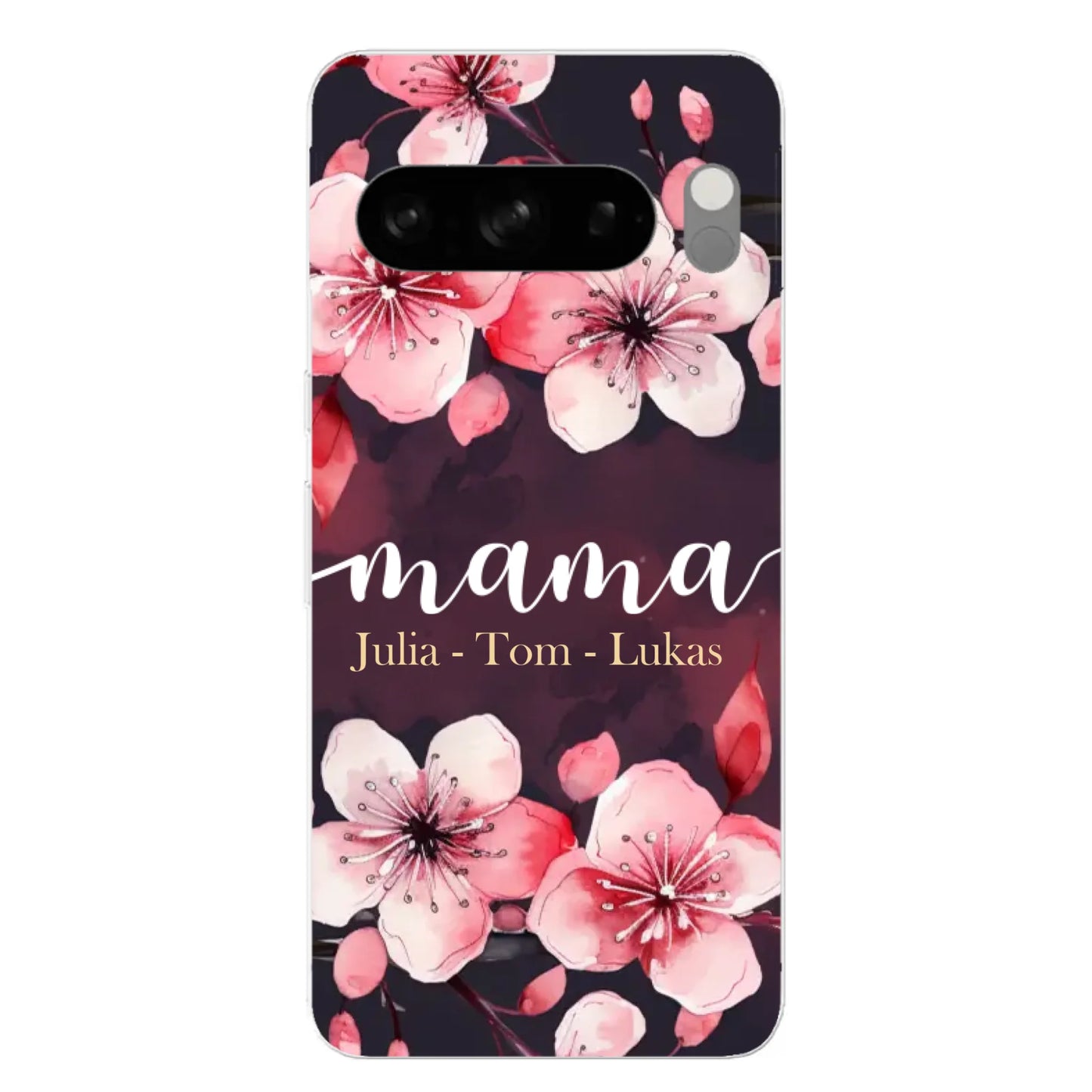 Blumenliebe - Personalisierte Handyhülle