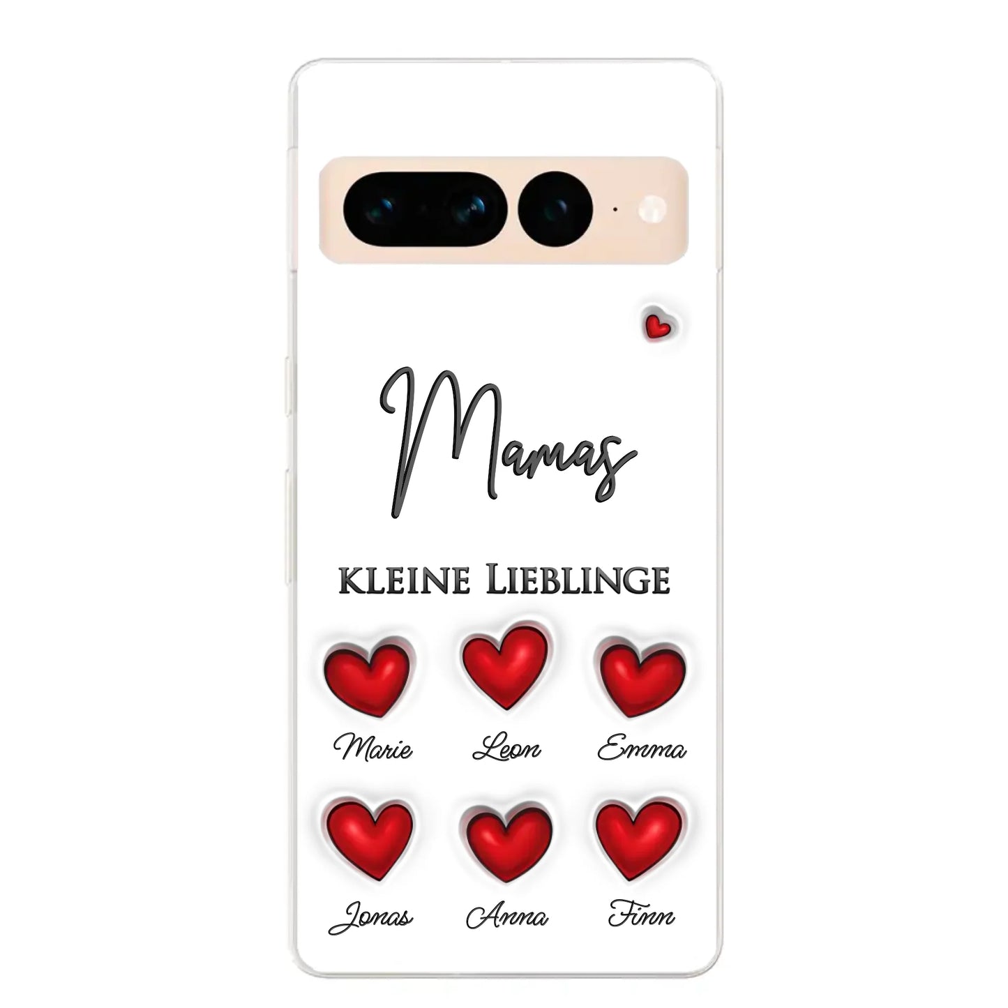 Kleine Lieblinge (Herzen) - Personalisierte Handyhülle