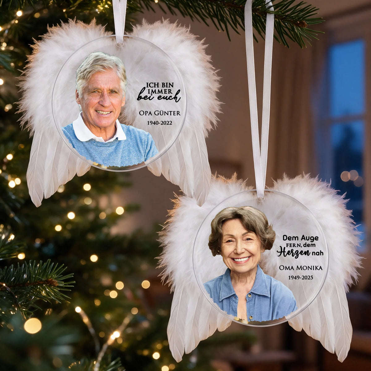 store angel wings ornament 2x