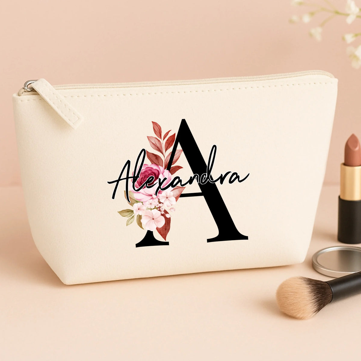 white small cosmetic bag store