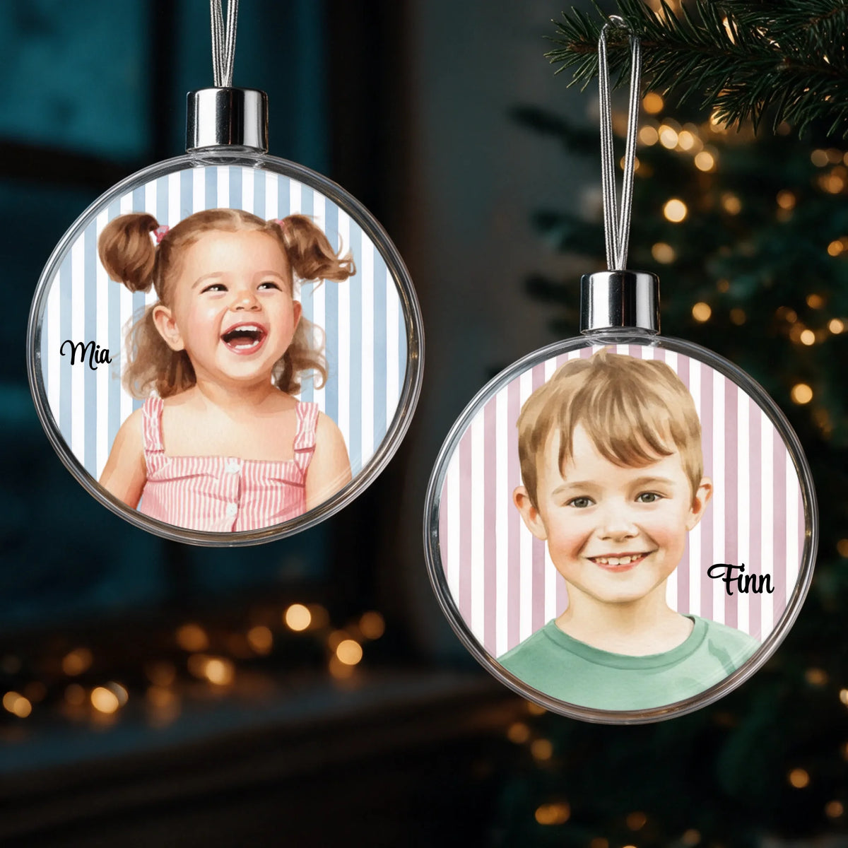 2x bundle store guidelines bauble round 74x74mm Printeers