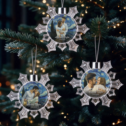 3x bundle store bauble  snowflake 57x57mm Printeers