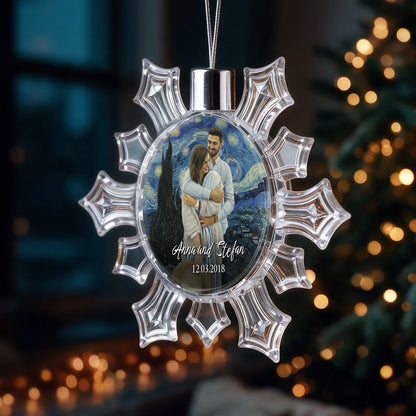 side view store bauble  snowflake 57x57mm Printeers