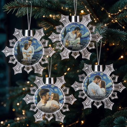 4x bundle store bauble  snowflake 57x57mm Printeers